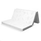 4-inch tri-fold cooling gel memory foam mattress with bamboo cover, ideal for portable beds and lounging.