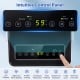 Intuitive control panel with LED display for the 2000 Sq.Ft 32 Pint compressor dehumidifier with smart humidity control.