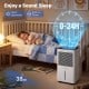 Dehumidifier with smart humidity control, 32 pints/day, 38 dB low noise, ideal for bedroom comfort and sleep.