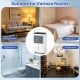 2000 Sq.Ft 32 Pint Compressor Dehumidifier in white with smart humidity control for various rooms like bedroom and bathroom.