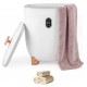 20L white towel warmer bucket with PTC heater, central vent design, and dual fragrance trays for luxurious towel heating.