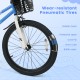 Wear-resistant pneumatic tire detail on a 20-inch kids bike, featuring a rubber outer and protective layer for.