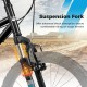 Kids mountain bike suspension fork for smooth riding on rough terrains, featuring advanced shock absorption and.