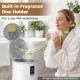 20 L large towel warmer in white with built-in fragrance disc holder, perfect for spa-like experiences at home.