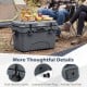 20 Quart Portable Hard Cooler in gray with dual latches, built-in ruler, and anti-slip foot pads for outdoor use.