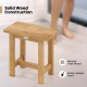20-inch teak shower bench with solid wood construction, ideal for shaving legs and versatile use in bathrooms or.