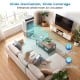 Evaporative air cooler with 2100 CFM airflow, 5.3-gallon tank, and wide oscillation for efficient indoor cooling.
