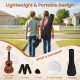 21-inch soprano mahogany ukulele set with gig bag, strap, pick, and extra strings, perfect for beginners and travel.