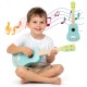 21-inch kids' ukulele with a basswood body, featuring smooth frets and nylon strings for easy play and clear sound.