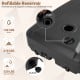 Close-up of the refillable reservoir of the 220 lbs cantilever patio umbrella base stand, designed for easy filling and.