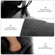 Tufted black outdoor patio chair cushion with waterproof polyester fabric and high resilience sponge for comfort.