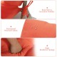 Tufted outdoor patio chair seating pad in orange with waterproof polyester fabric and high resilience sponge for.