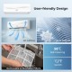 Mini split air conditioner with 4D airflow, self-cleaning filters, and remote control for efficient climate control.
