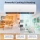 EchoCool Series 23000 BTU mini split air conditioner and heater, showcasing powerful cooling and heating for up to 1500.