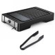 Electric griddle with nonstick die cast aluminum surface, ideal for grilling and cooking pancakes, perfect for family meals.