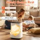 23L large hot towel heater with adjustable timer, double-walled insulated lid, and child safety lock for safe use.