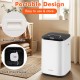 23L large hot towel heater in white with rapid heating, adjustable timer, and recessed handles for easy storage.
