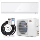 Mini split air conditioner and heater with WiFi, remote control, and 24000 BTU capacity for efficient cooling and.