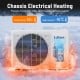 Chassis heating unit of a 24000 BTU mini split air conditioner, effective in extreme temperatures for reliable.