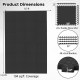 Black 24-tile puzzle exercise floor mats with 1/2" thickness, ideal for gyms and playrooms, featuring a non-slip.