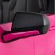 Close-up of the pink side mirror on the 24V licensed Cadillac ride-on truck, designed for kids' safety and style.