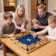 Extra-large 24 inch Shut The Box game for 2-4 players, featuring premium pine wood and silk-screened numbers for clear.
