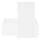 Stack of 24 white PVC ceiling tiles with a 3D-style design, ideal for easy installation and customizable decor.