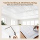 24 pieces of 3D-style PVC ceiling tiles, easy to install and paintable, ideal for diverse interior decorations.