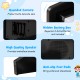 25 keys kids piano keyboard in black with rounded corners, high-quality speaker, and anti-slip foot pads for stability.