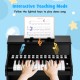 25-key kids piano keyboard in black with interactive teaching mode, ideal for toddlers aged 3+ to enhance musical.