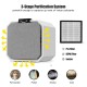 Desktop HEPA air purifier with 2-in-1 filter, compact design, and 3 fan speeds for effective air cleaning in homes and.