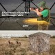 270° see-through hunting blind tent with silent magnetic door, featuring 3 panels for panoramic vision and easy setup.