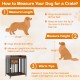 27.5-inch rustic brown dog crate furniture with wheels, sturdy metal tubes, doubles as an end table for small dogs.