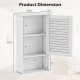 Wall hanging bathroom storage cabinet with adjustable shelves, elegant white finish, and space-saving design for organized storage.