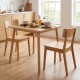 27.5 Inch Square Bamboo Dining Table for 2-4 People - Gallery View 2 of 12