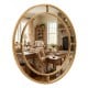 28-inch gold round wall mirror with beaded frame, perfect for adding elegance to living rooms and entryways.