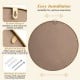 28-inch gold round wall mirror with beaded frame and reinforced backing, perfect for living room or entryway decor.
