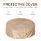 Waterproof protective cover for 28-inch propane gas fire pit, ensuring durability against weather conditions.