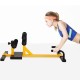 3-in-1 Sissy Squat Ab Workout machine in use, featuring adjustable height for versatile home gym exercises.