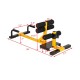 3-in-1 sissy squat ab workout machine with adjustable height, designed for home gym exercises targeting core and legs.