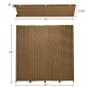 Four-panel folding privacy partition room divider in yellow, featuring a hand-woven design and rustproof hinges for.