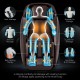 Electric zero gravity massage chair with SL track, featuring 3-intensity full body air massage and heating function.