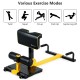 8-in-1 multifunctional home gym squat fitness equipment with adjustable height, ergonomic cushion, and non-slip handles.