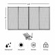 In-ground swimming pool safety fence, 4 x 12 feet, durable mesh fabric, waterproof, sun-proof, for child and pet safety.