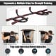 Multi-purpose pull-up bar with ergonomic grips for strength training, supporting up to 300lbs for home workouts.