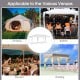 10 x 20 feet waterproof canopy tent in bright white, ideal for camping, weddings, and outdoor events with spacious.