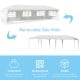 10 x 30 feet canopy tent with 5 removable sidewalls, sturdy PE material, ideal for outdoor parties and weddings.