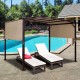 Pergola replacement canopy cover in beige, 6.7' x 17', waterproof and UV-coated for sun protection and easy cleaning.