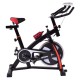 Indoor exercise cycling bike trainer with adjustable saddle, aluminum pedals, and water bottle holder for effective.