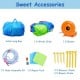 Hippo inflatable water slide bounce house accessories including blower, water slide, and carrying bag for summer fun.